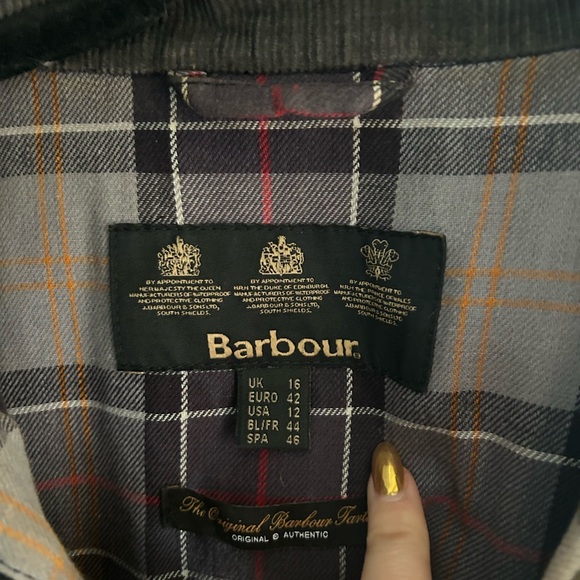 Barbour Women’s International Black Moto Waxed Cotton Jacket (US 12) - Picture 5 of 5